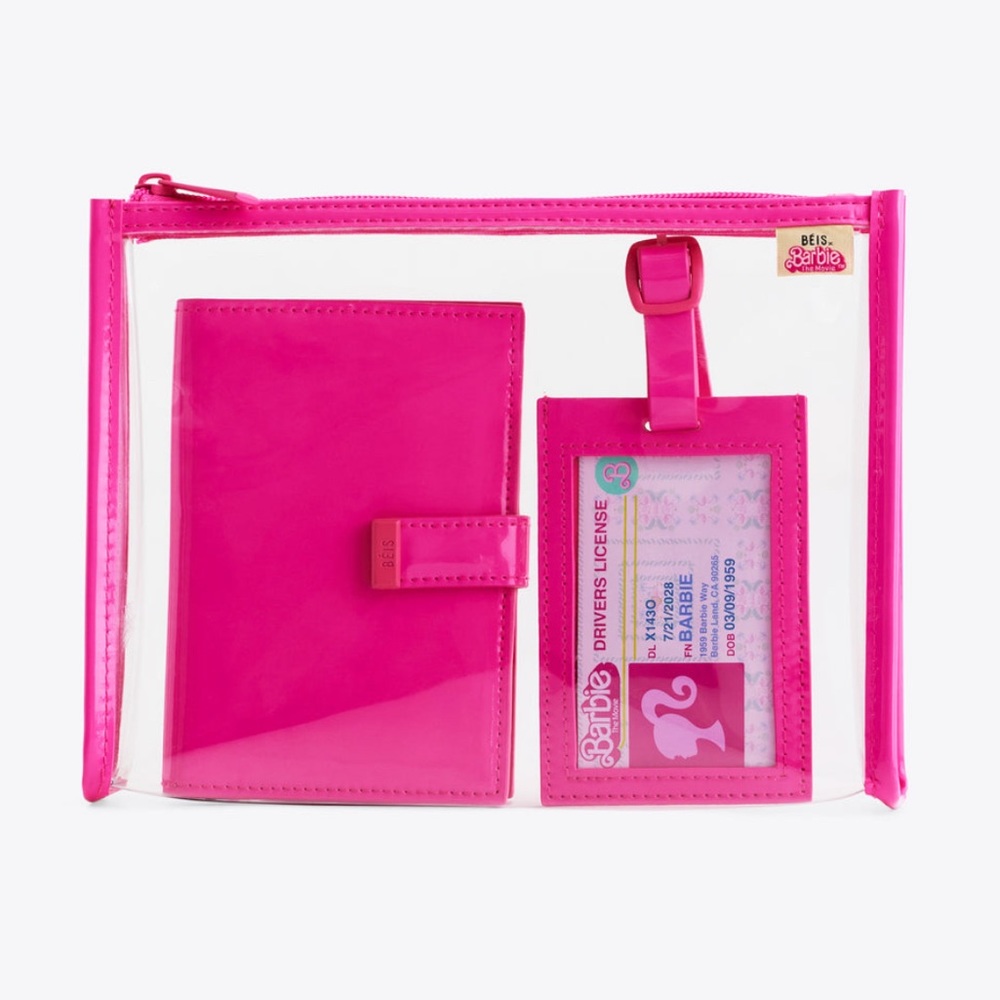 Limited Edition BeisXBarbie Passport Holder & Luggage Tag Set